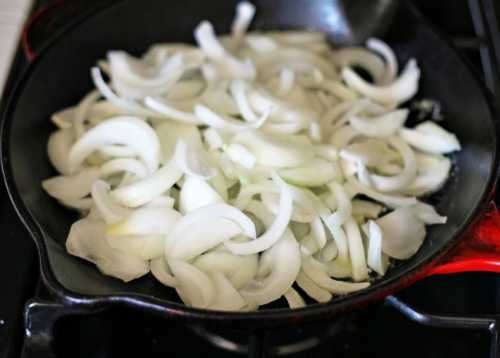 How To Caramelize Onions Step By Step Allrecipes   Onions In Skillet Photo By Marina Delio 650x465 